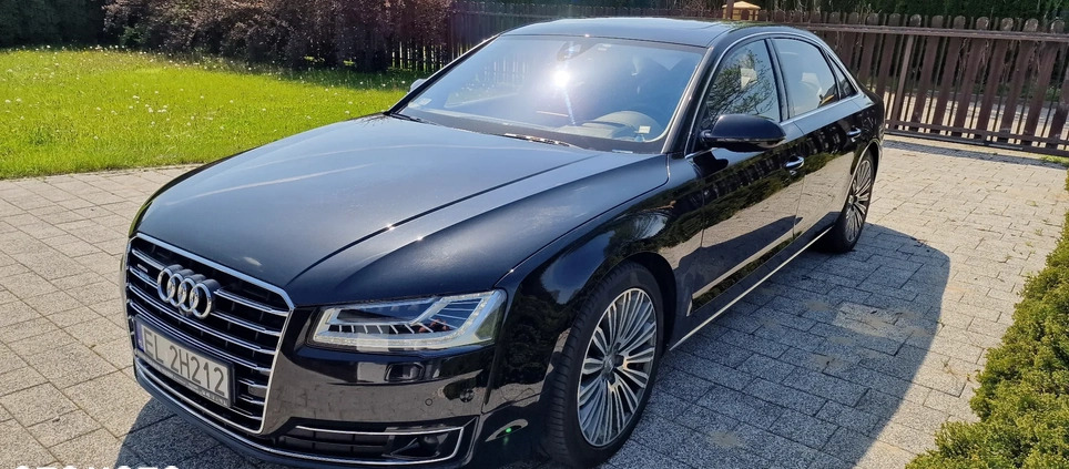 Audi A8 cena 202950 przebieg: 117000, rok produkcji 2016 z Łódź małe 742